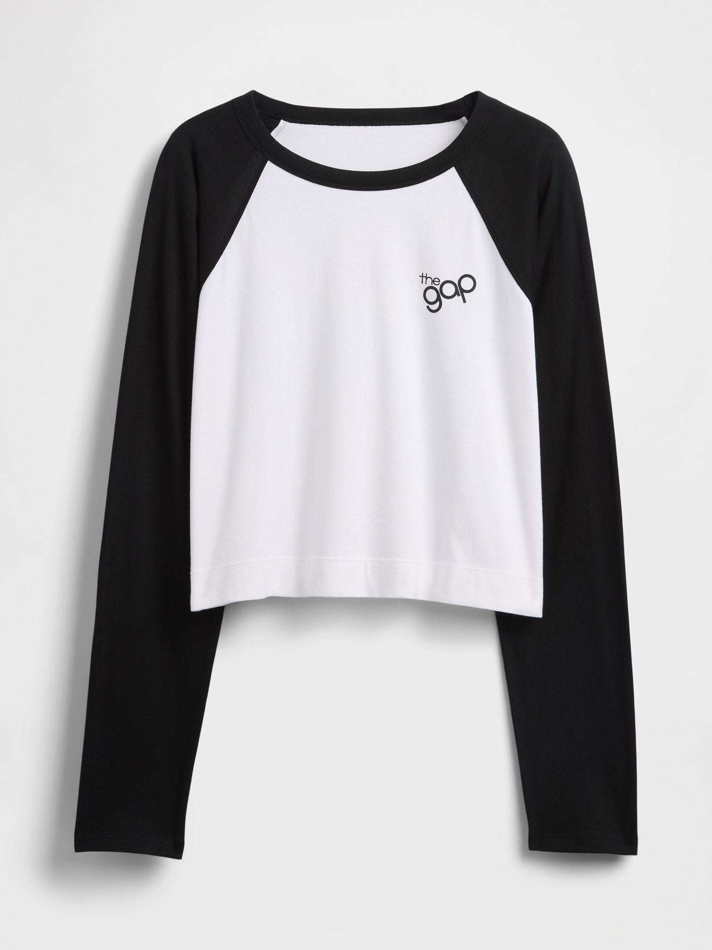 Siyah Relaxed Crop Gap Logo T-shirt