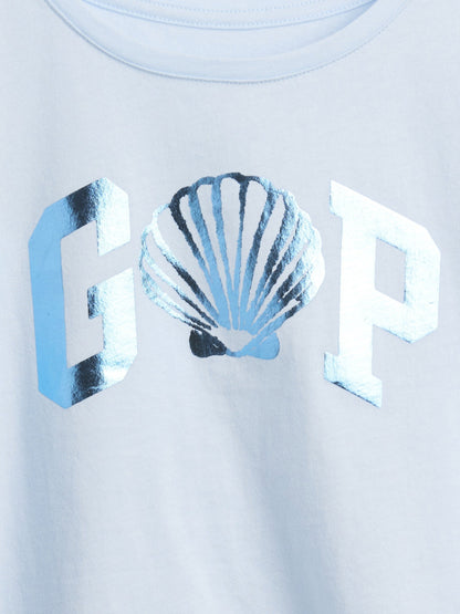 Açık Mavi Gap Logo T-shirt
