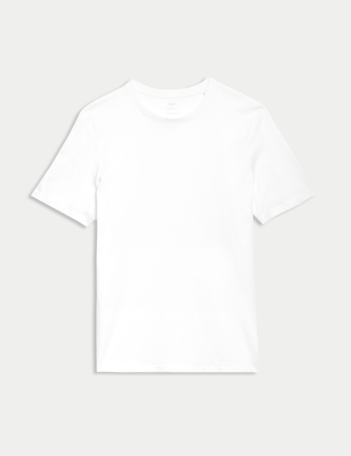 Saf Pamuklu Kısa Kollu T-shirt