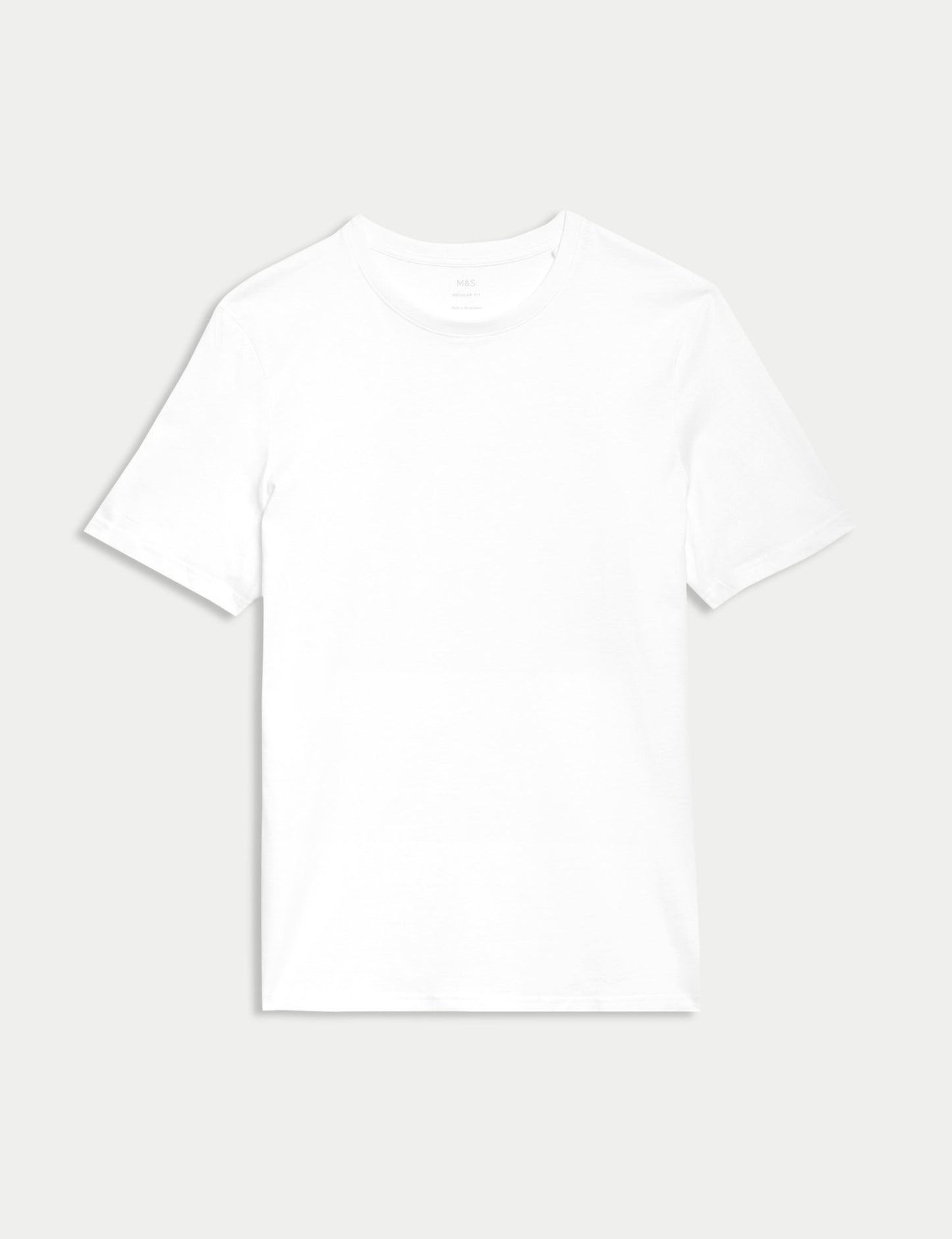 Saf Pamuklu Kısa Kollu T-shirt