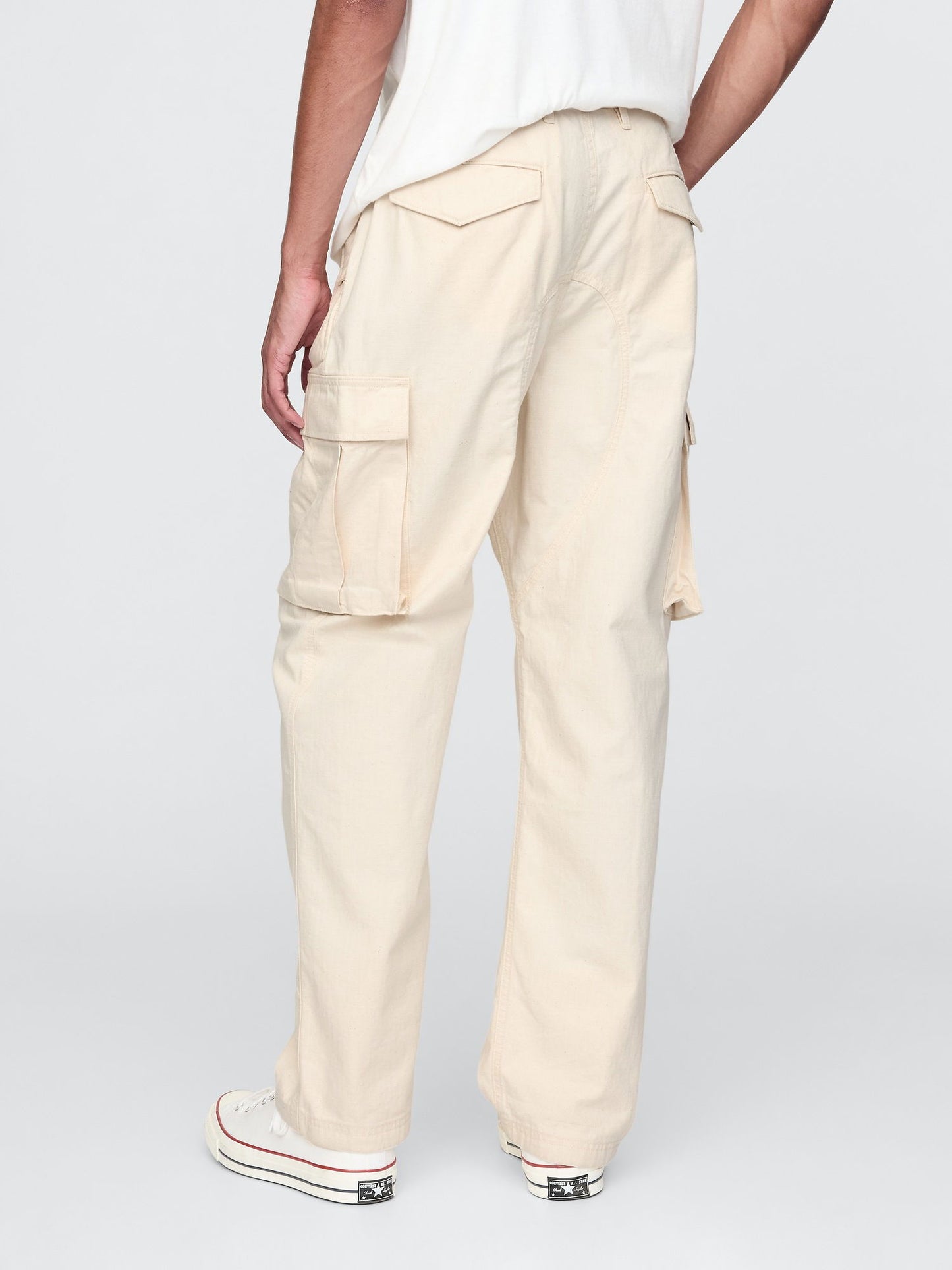 Bej Utility Kargo Pantolon