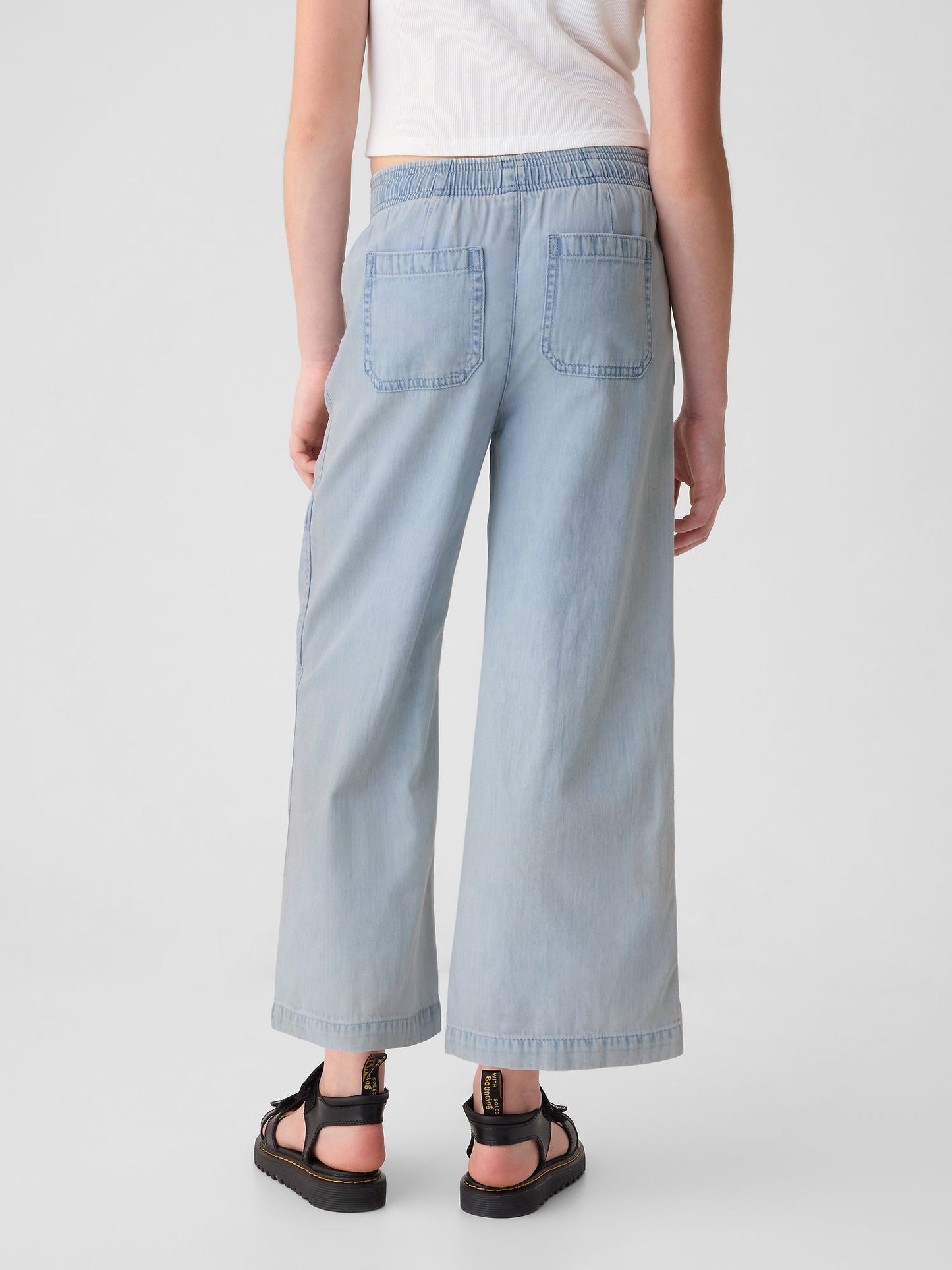 Mavi High Rise Pull-on Denim Kargo Jean Pantolon