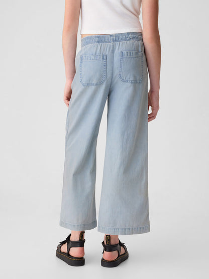 Mavi High Rise Pull-on Denim Kargo Jean Pantolon