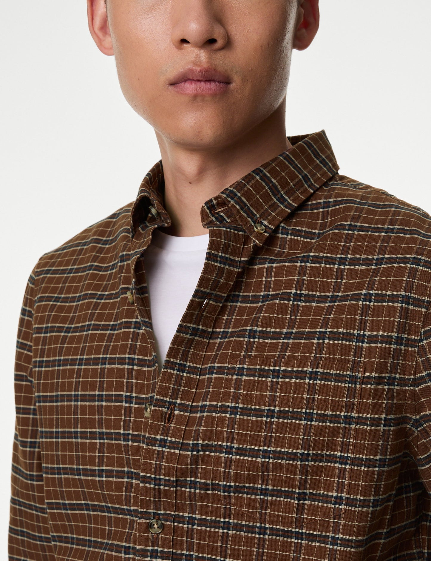 Saf Pamuklu Regular Fit Oxford Gömlek