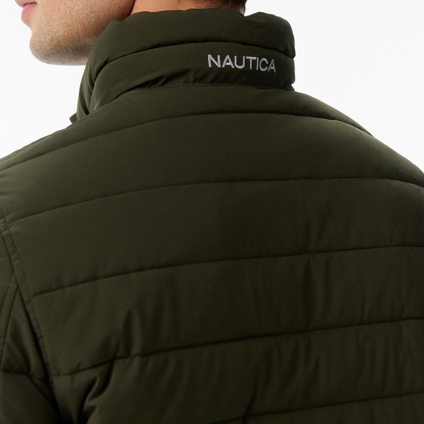 Nautica Erkek Yeşil Regular Fit Çift Taraflı Mont