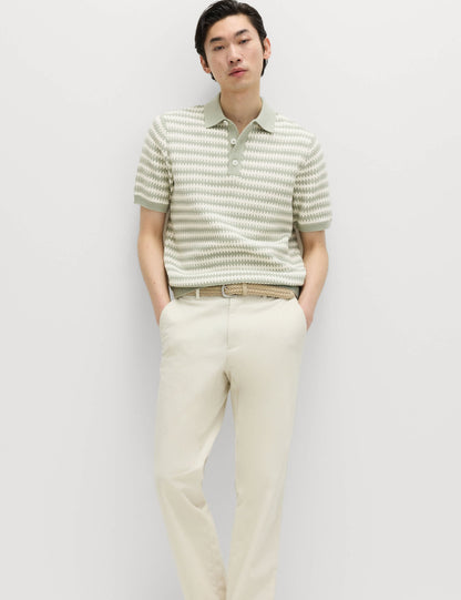 Saf Pamuklu Polo Yaka T-shirt