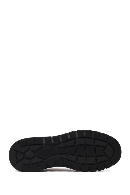 Erkek Haki Bağcıklı Nubuk Deri Sneaker