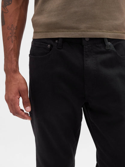 Siyah Straight Fit City Jean Pantolon
