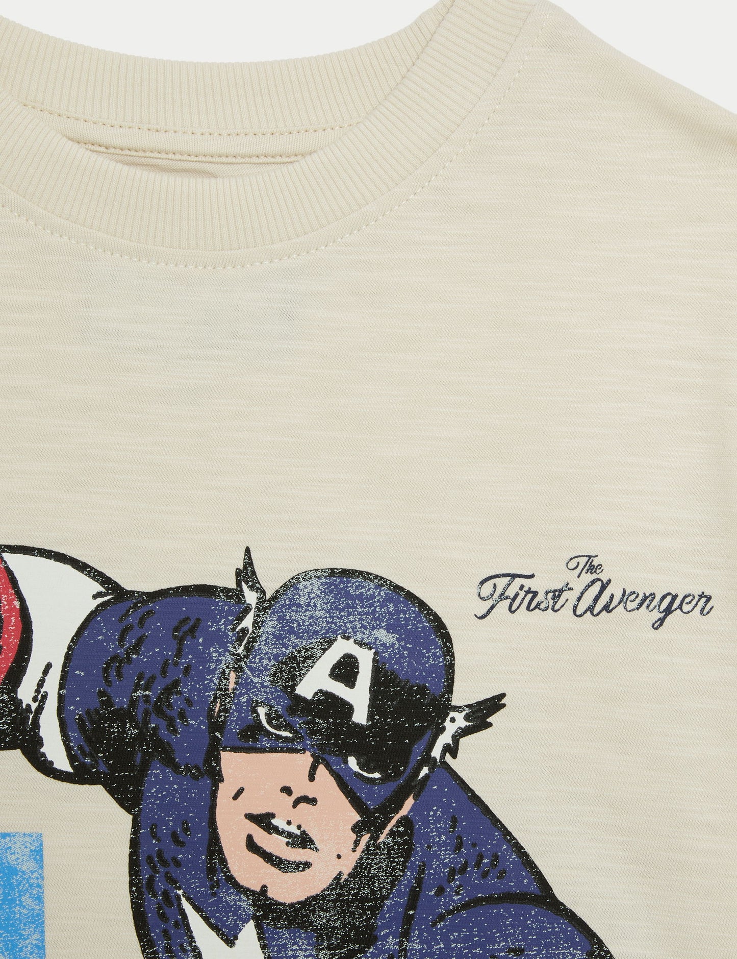 ?saf Pamuklu Captain America:trade_mark: Tişört - 2-8 Yaş?
