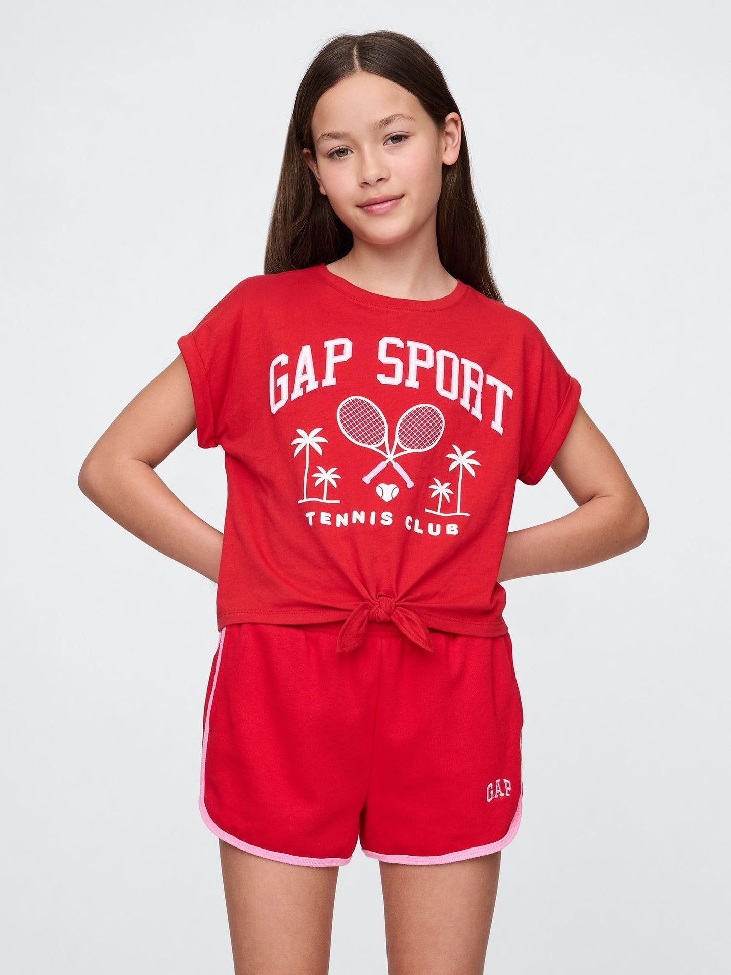 Kırmızı Gap Logo T-shirt