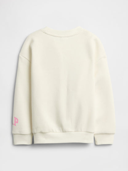 Beyaz Gap Relaxed Grafik Sweatshirt