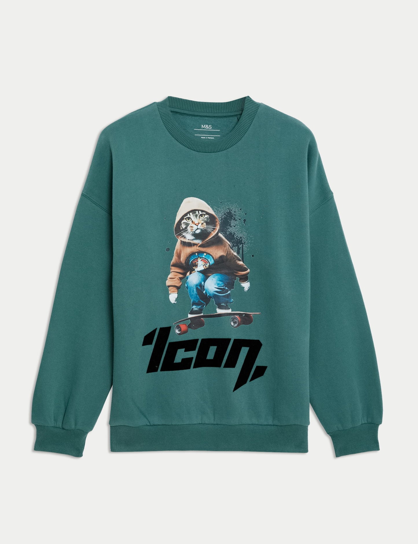 Saf Pamuklu Uzun Kollu Minecraft™ T-shirt (6-16 Yaş)