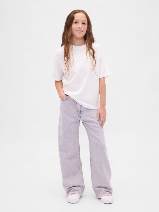 Pembe Low Rise Stride Wide-leg Jean Pantolon