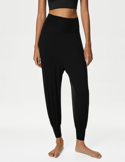 Tapered Fit Yüksek Belli Yoga Pantolonu
