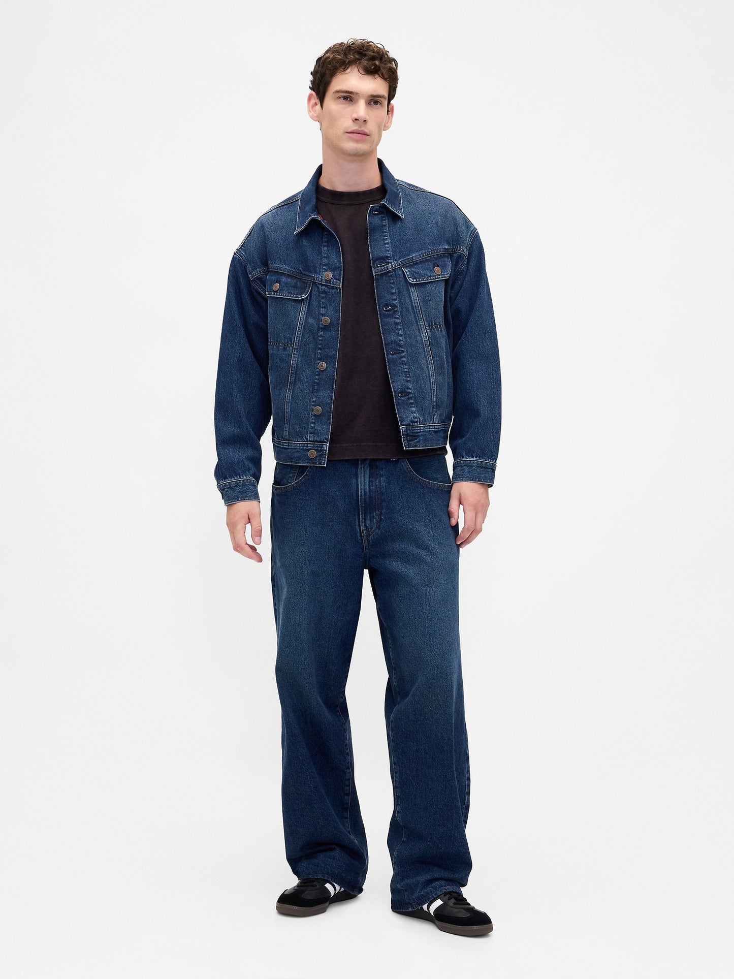Mavi Stranger Things Flannel-astarlı Icon Denim Ceket