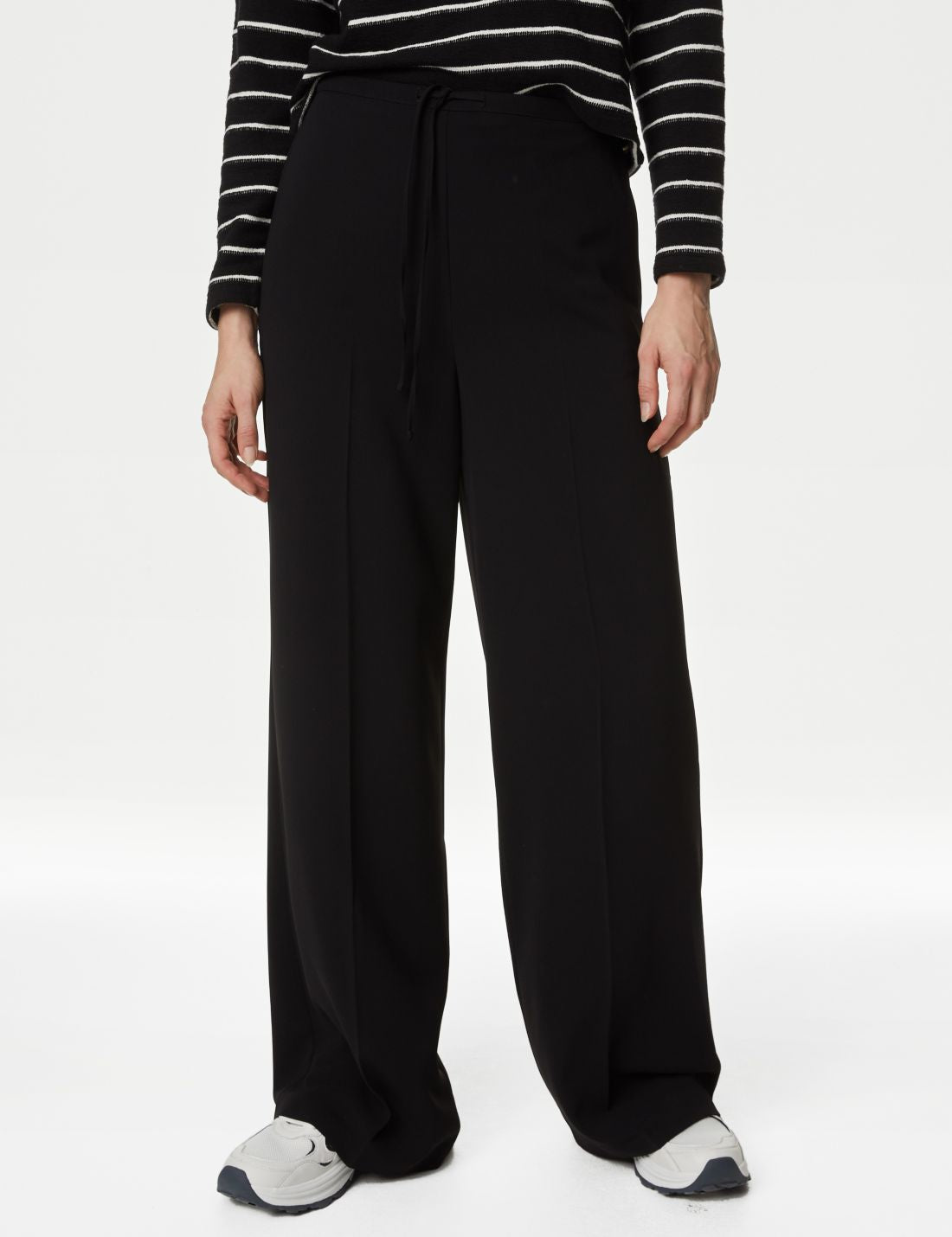 Yüksek Bel Wide Leg Pantolon
