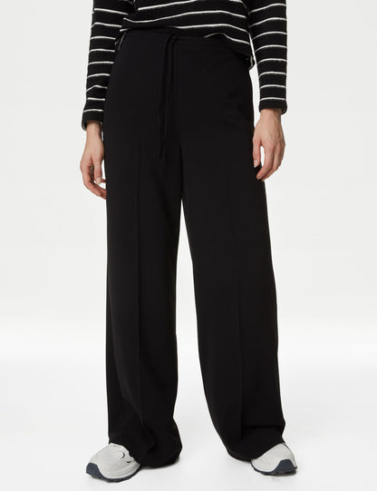 Yüksek Bel Wide Leg Pantolon