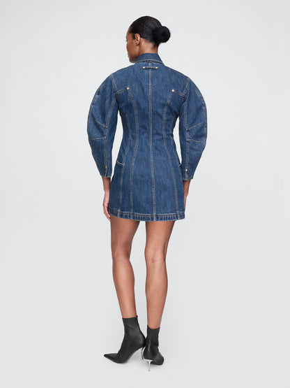 Mavi Gap × Cult Gaia Barrel Denim Mini Elbise