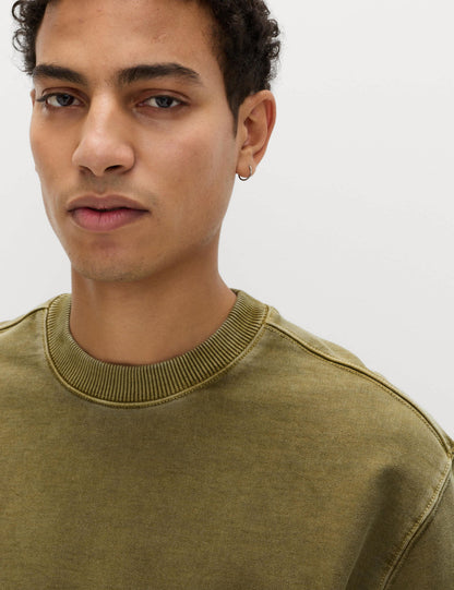 Saf Pamuklu Sweatshirt