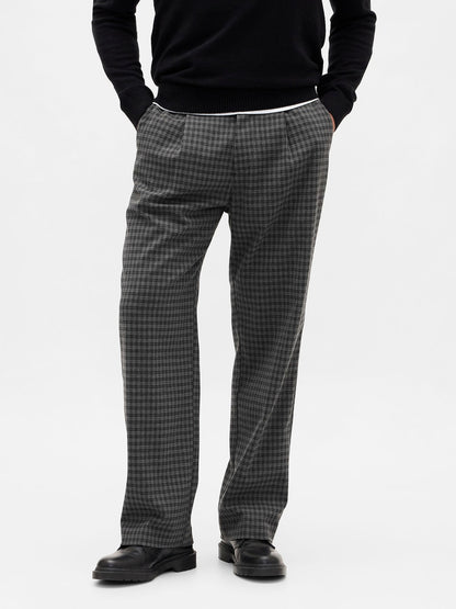 Gri 365 Yün Karışımı Relaxed Pantolon
