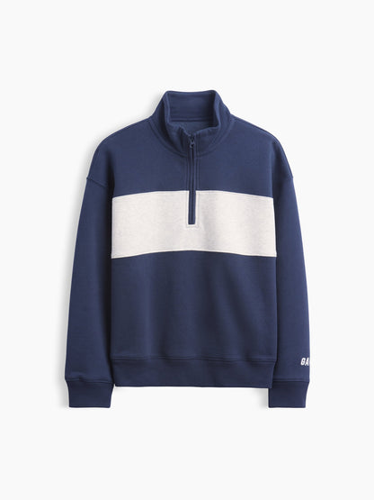 Lacivert Vintagesoft Yarım Fermuarlı Sweatshirt