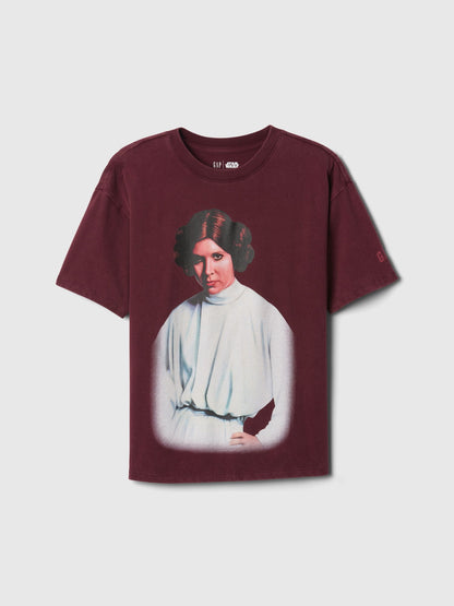 Bordo Star Wars Grafikli T-shirt