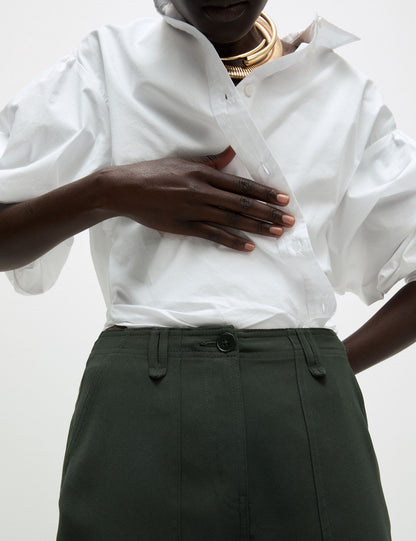 Relaxed Fit Wide Leg Kargo Pantolon