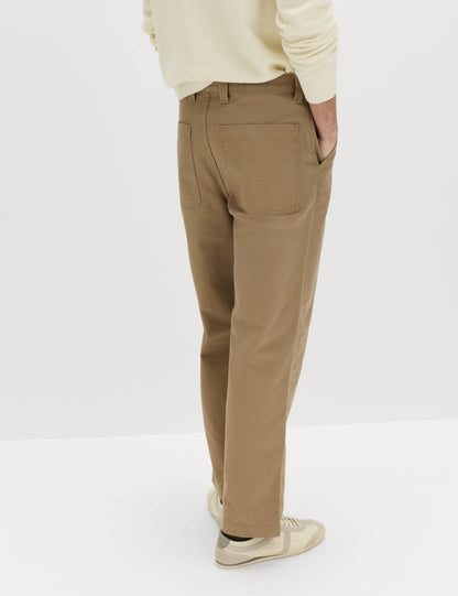 Saf Pamuk Loose Fit Utility Pantolon