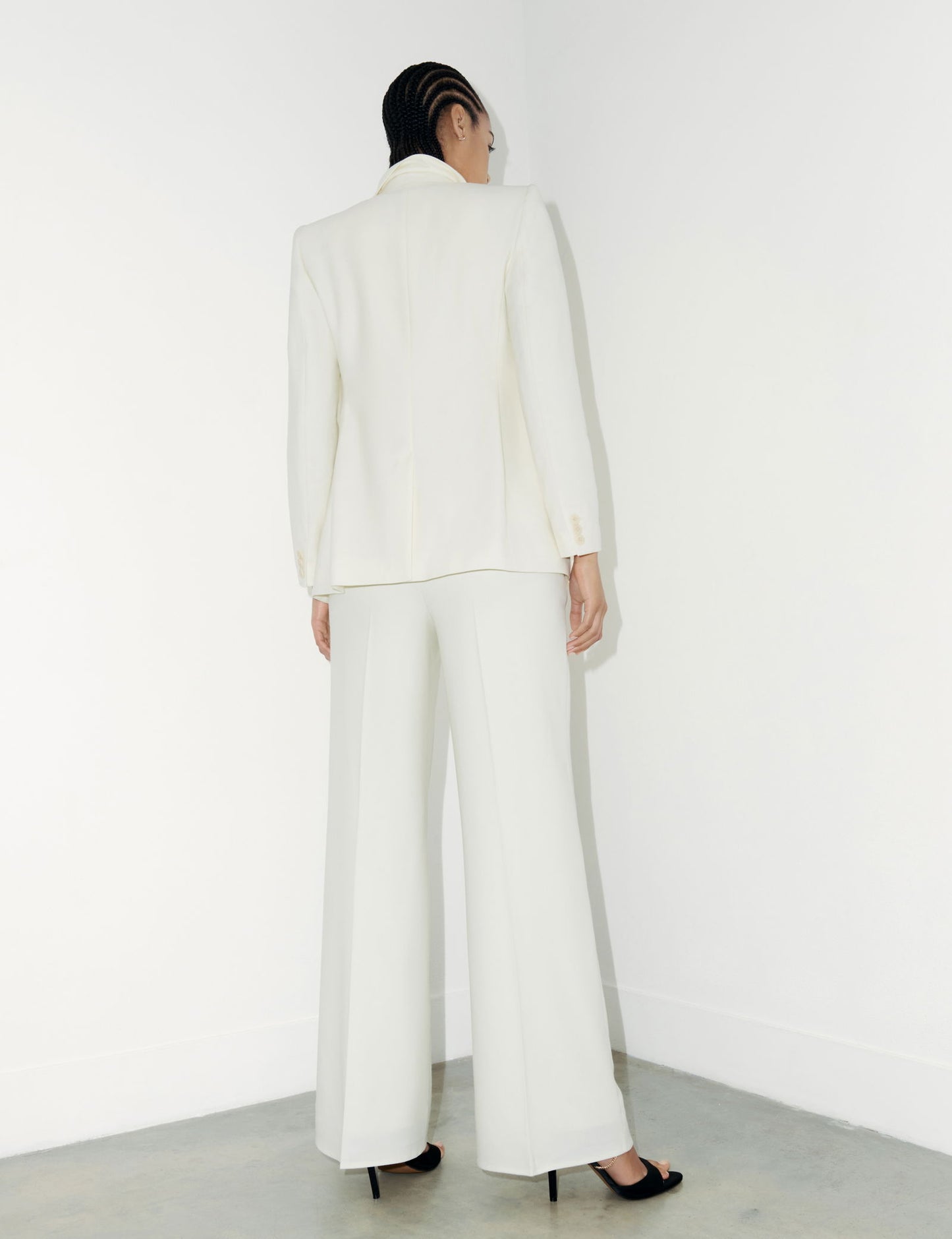 Yün Karışımlı Wide Leg Pantolon