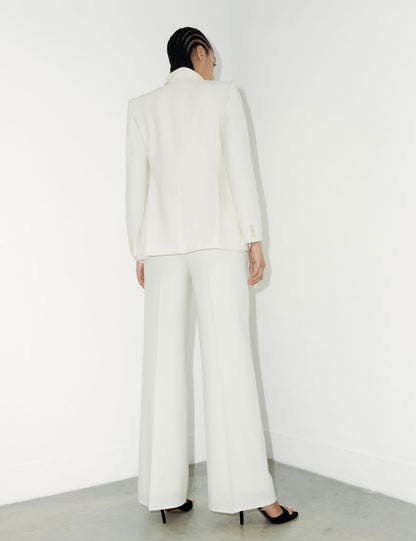 Yün Karışımlı Wide Leg Pantolon