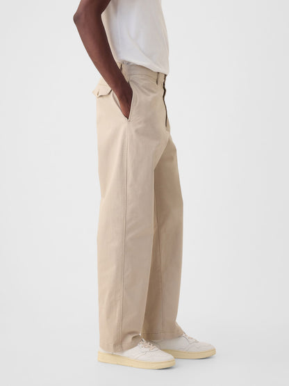Krem Modern '90s Loose Kaki Pantolon