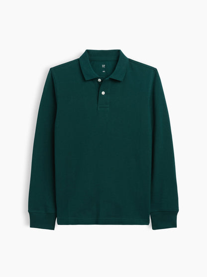 Koyu Yeşil Uniform Pique Polo T-shirt