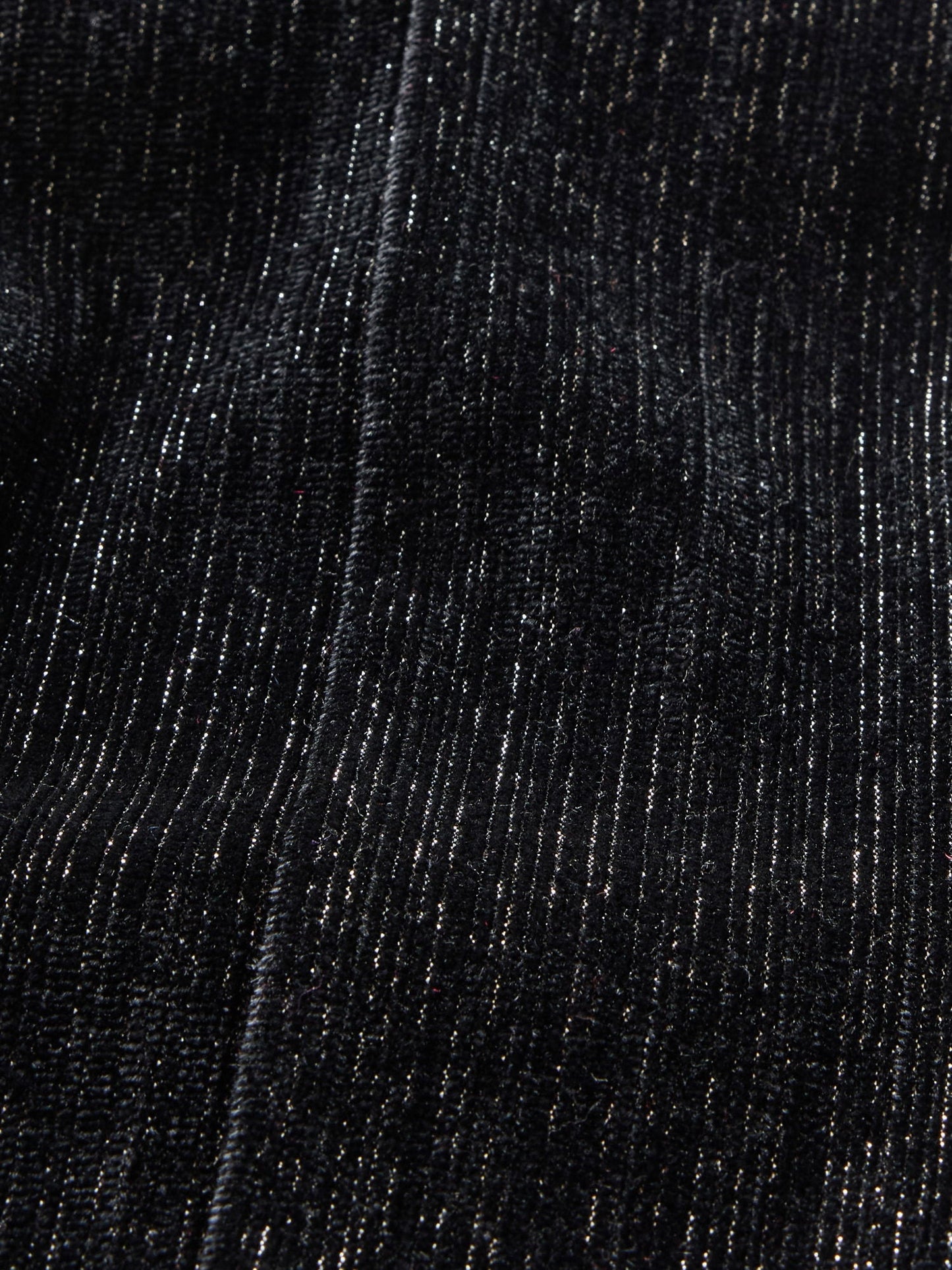 Siyah Parlak Kadife Flare Legging Tayt