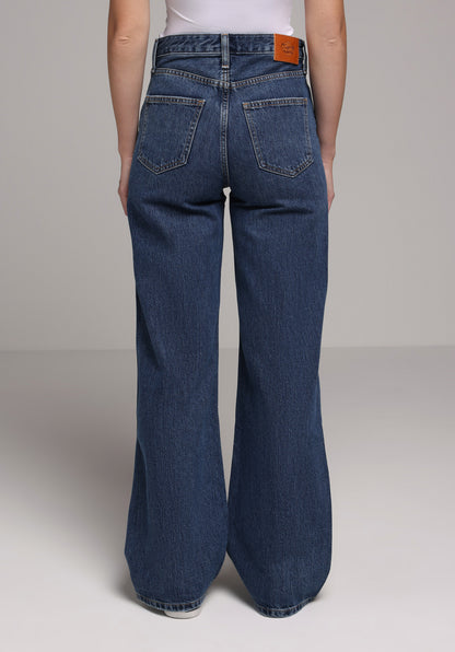 Regular Fit Kadın Dark Indigo Denim Jean Pantolon
