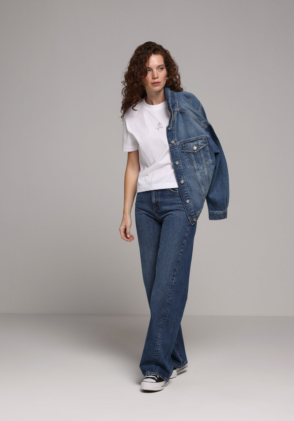 Regular Fit Kadın Dark Indigo Denim Jean Pantolon