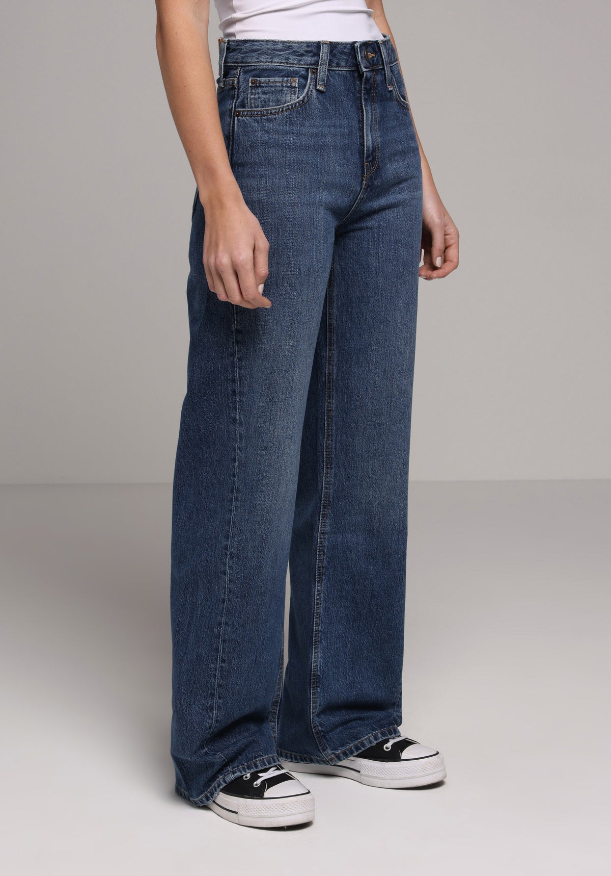 Regular Fit Kadın Dark Indigo Denim Jean Pantolon
