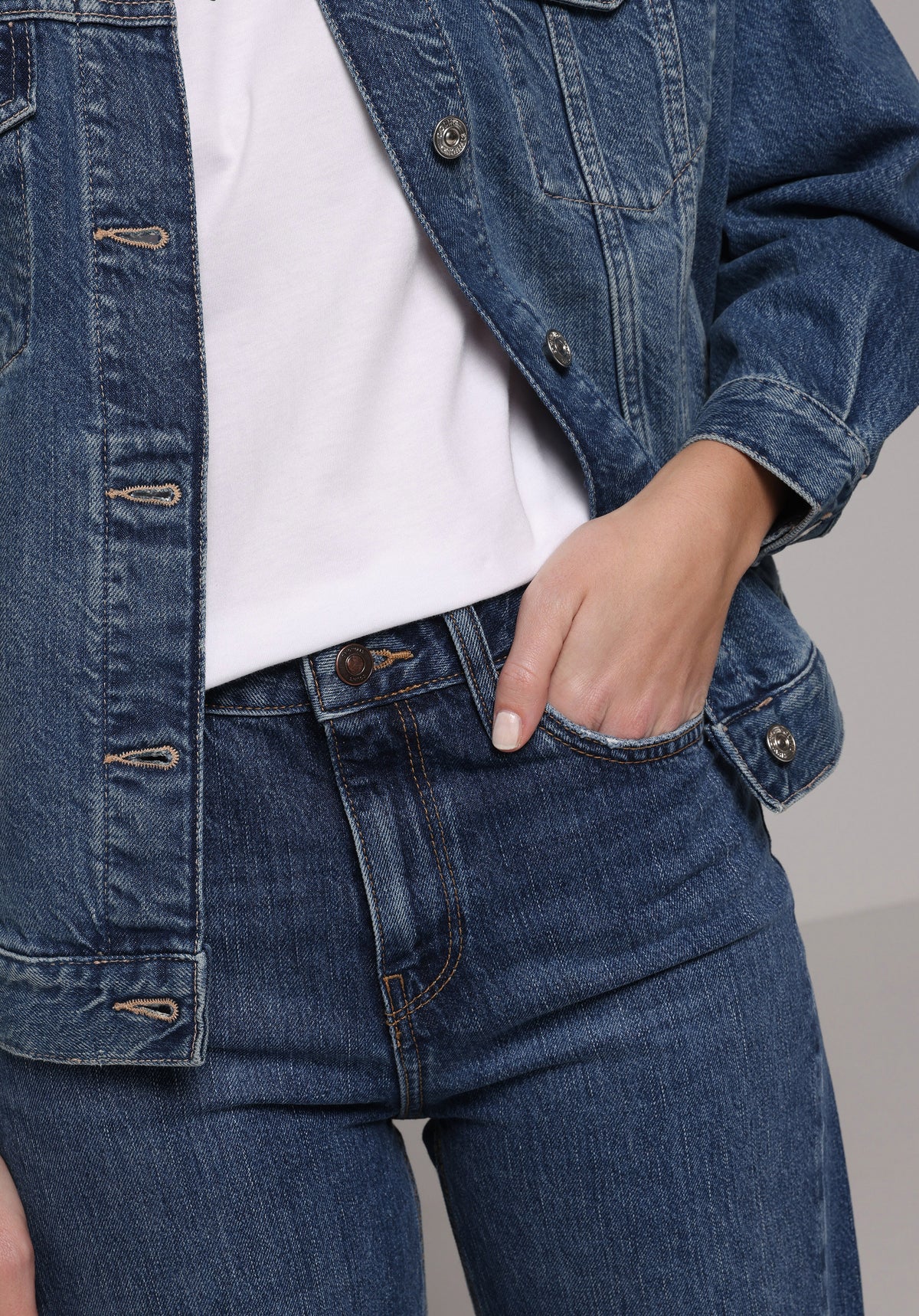 Regular Fit Kadın Dark Indigo Denim Jean Pantolon