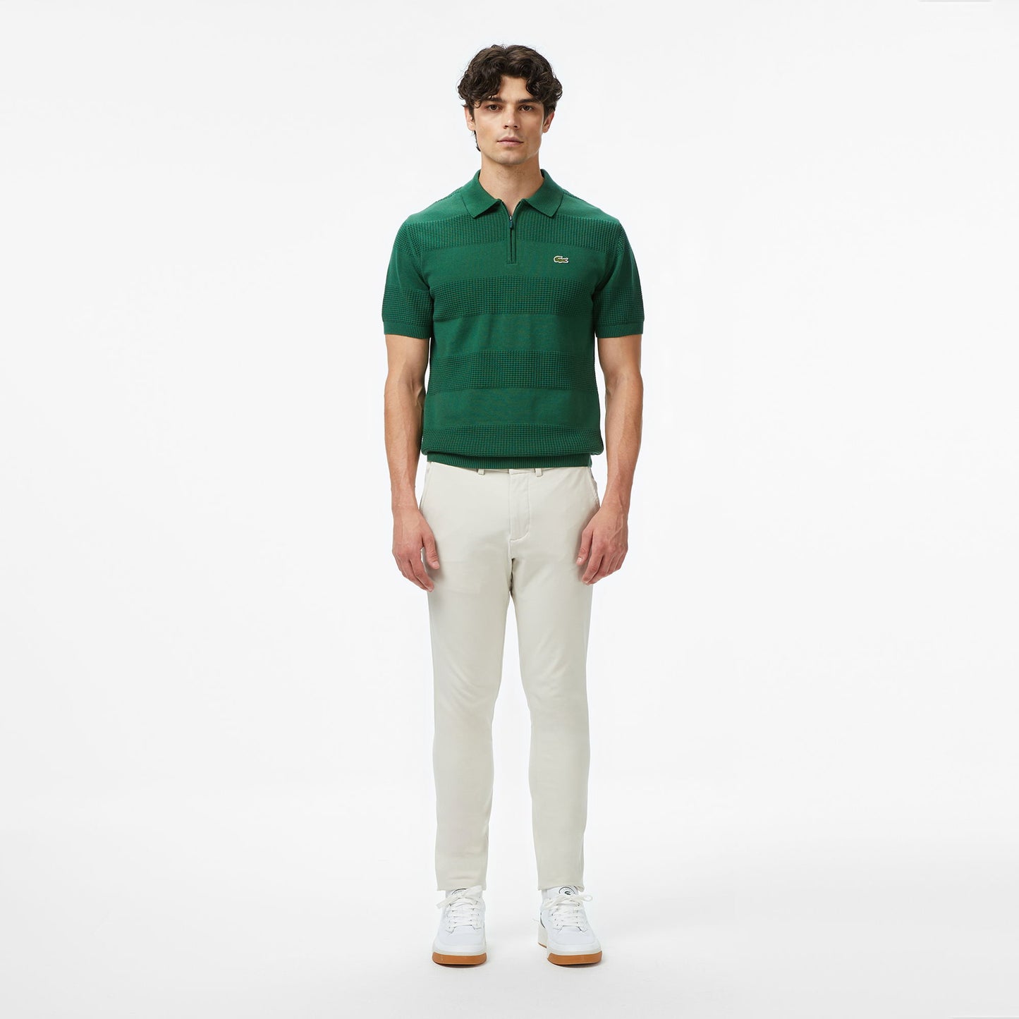 Lacoste Erkek Slim Fit Gri Chino Pantolon