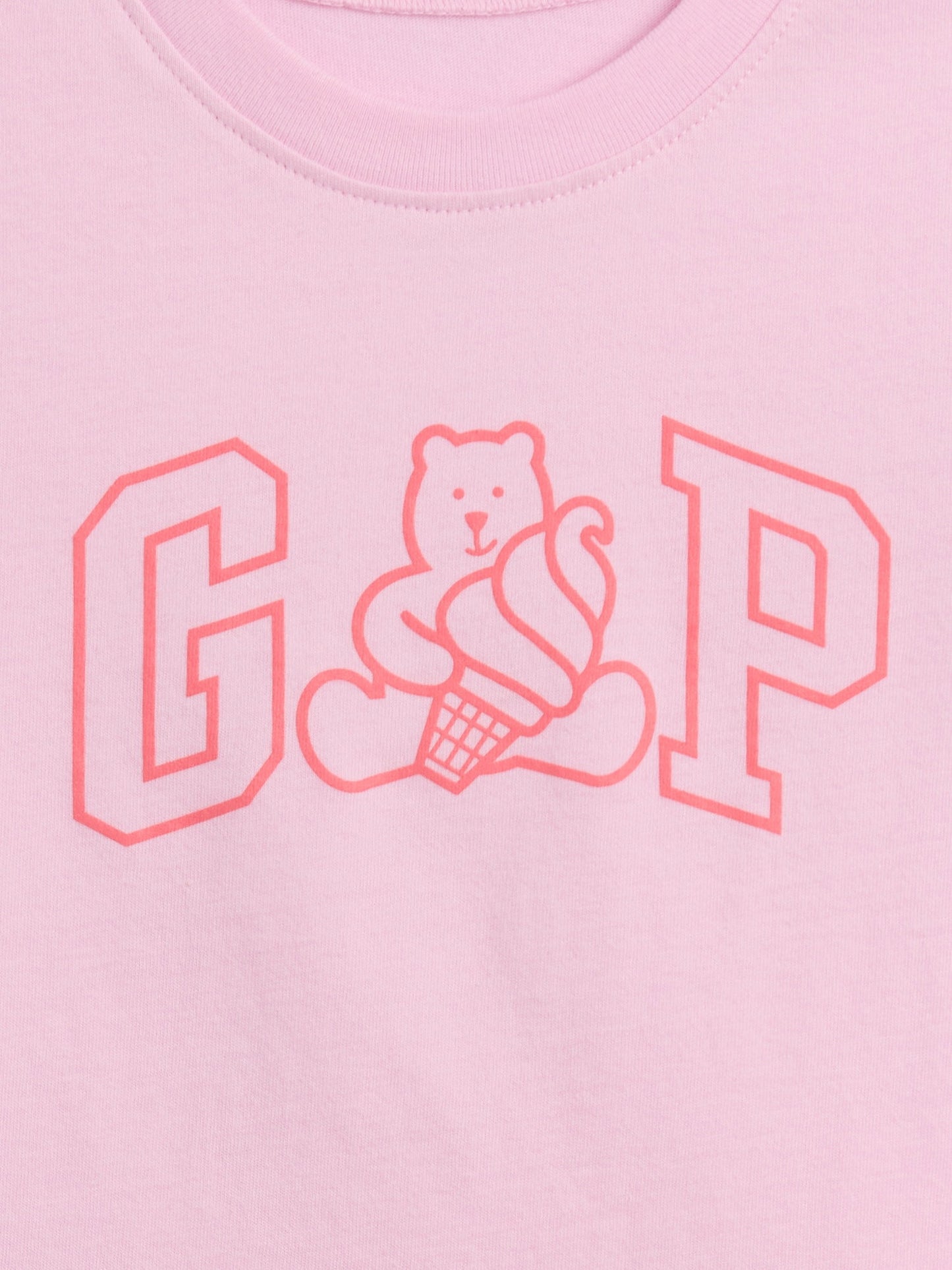 Açık Pembe Grafik Baskılı T-shirt