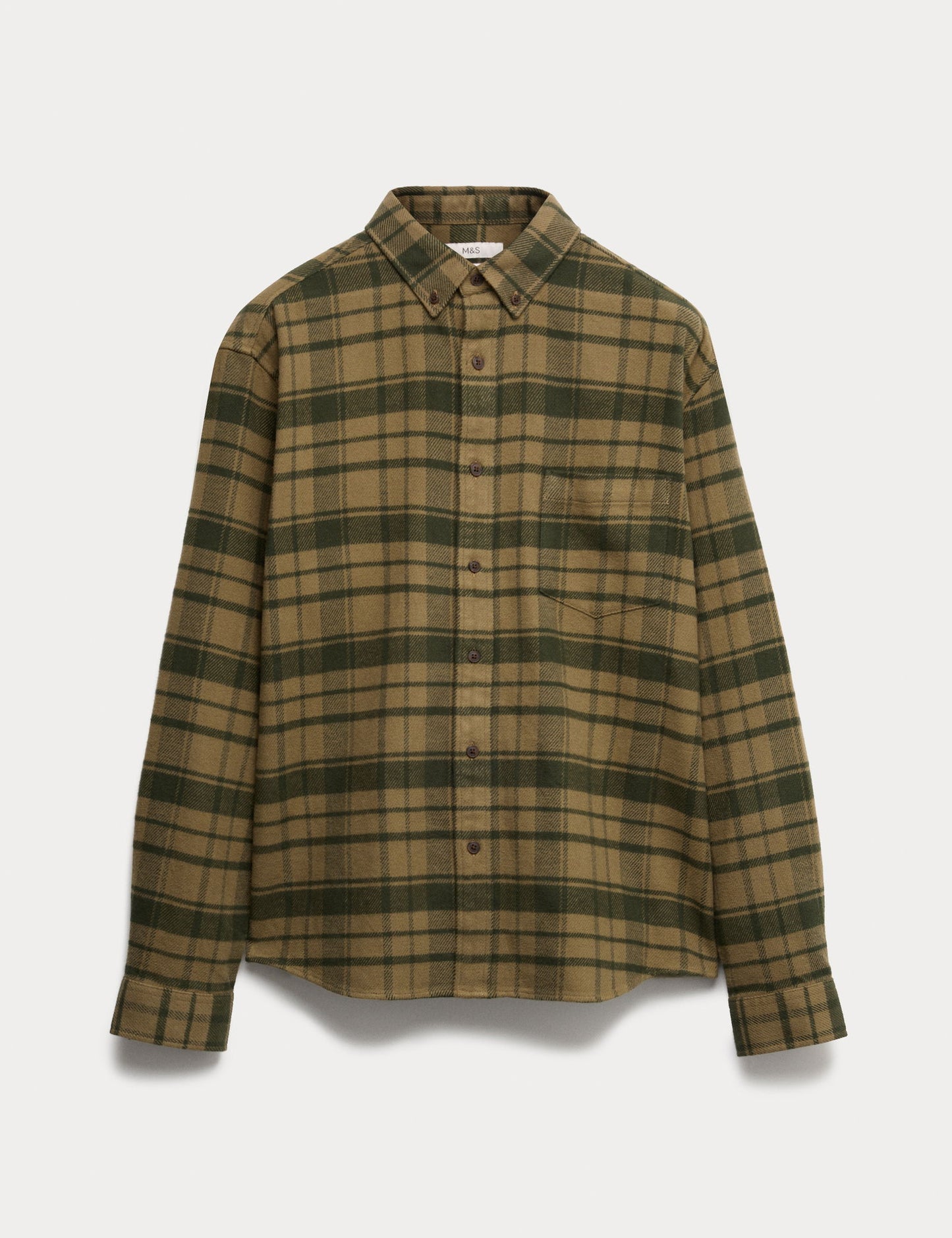 Pure Cotton Kareli Flanel Gömlek
