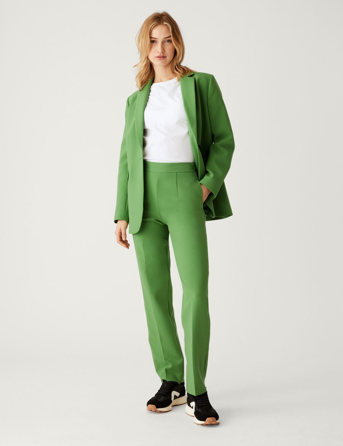 Fermuar Detaylı Straight Leg Pantolon
