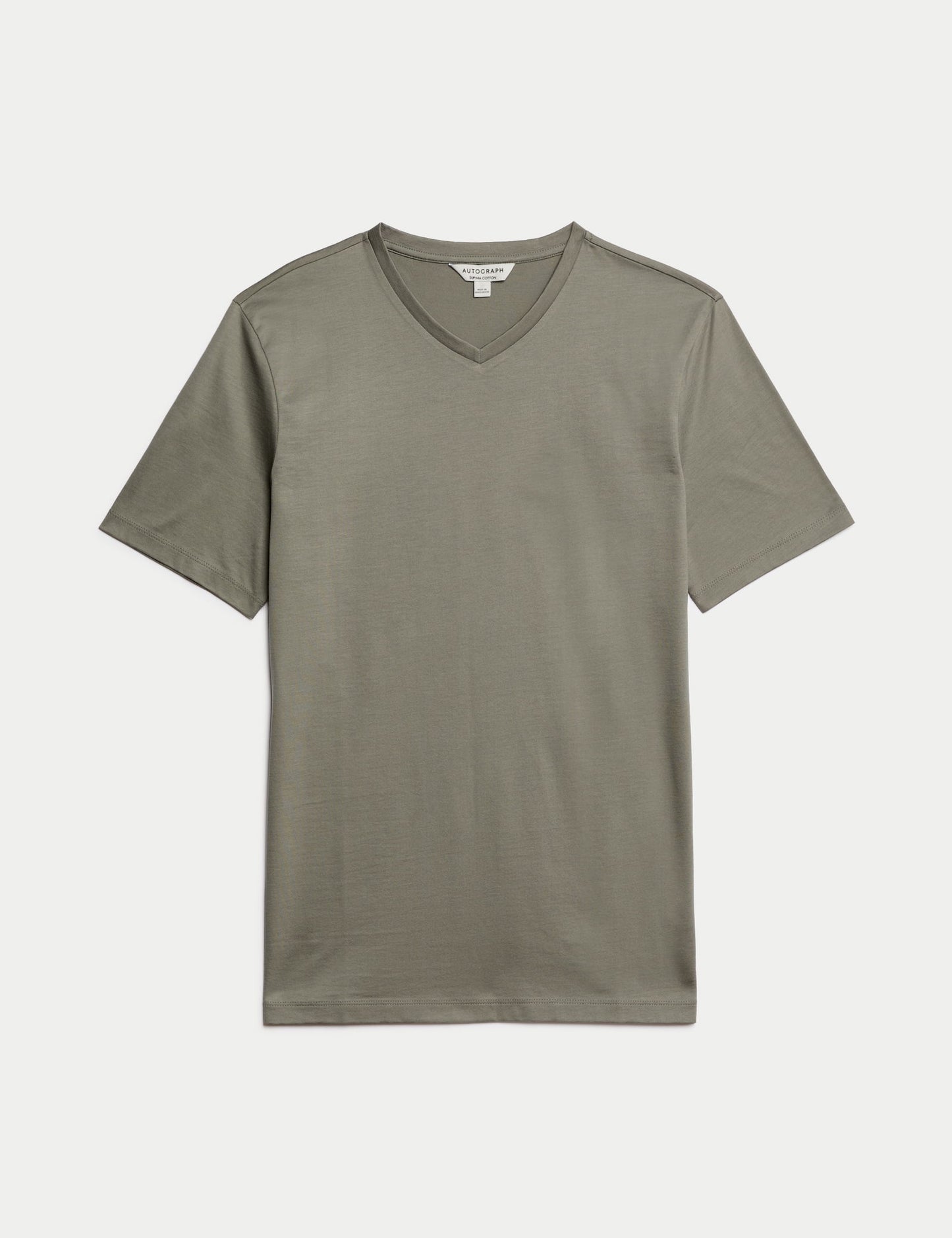 Yumuşak Dokulu V Yaka T-shirt