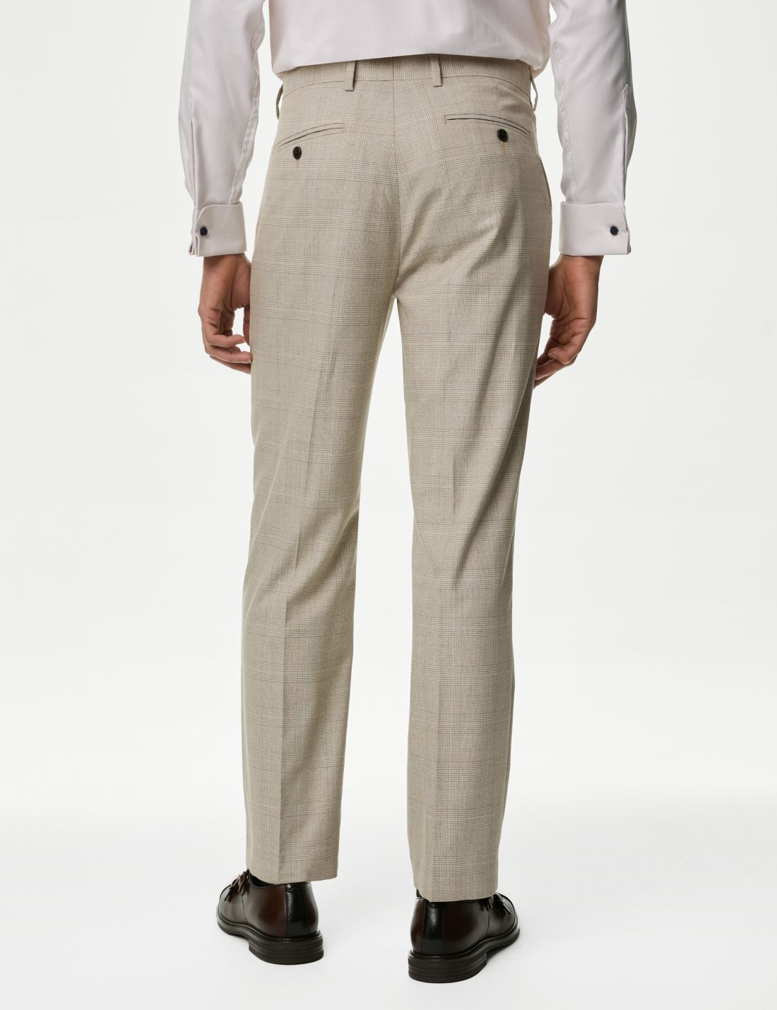 Regular Fit Ekose Desenli Klasik Pantolon