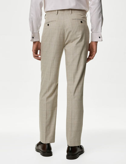 Regular Fit Ekose Desenli Klasik Pantolon