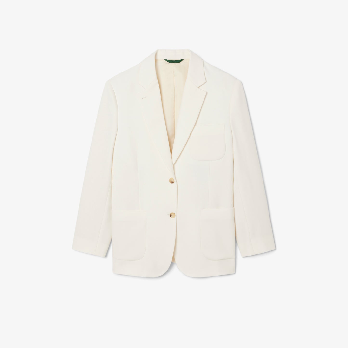 Lacoste Kadın Relaxed Fit Krem Blazer