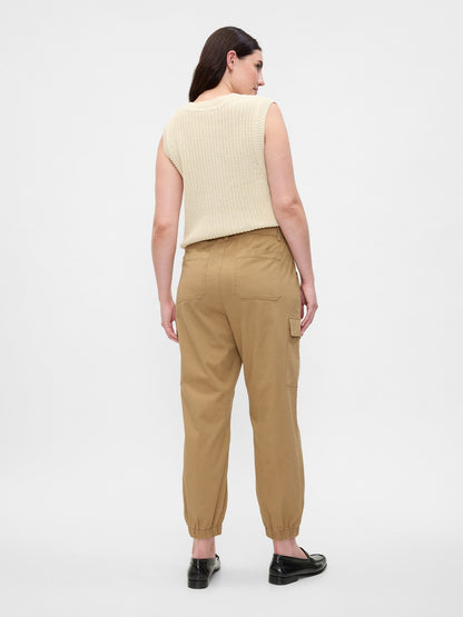 Kahverengi Twill Downtown Jogger Pantolon