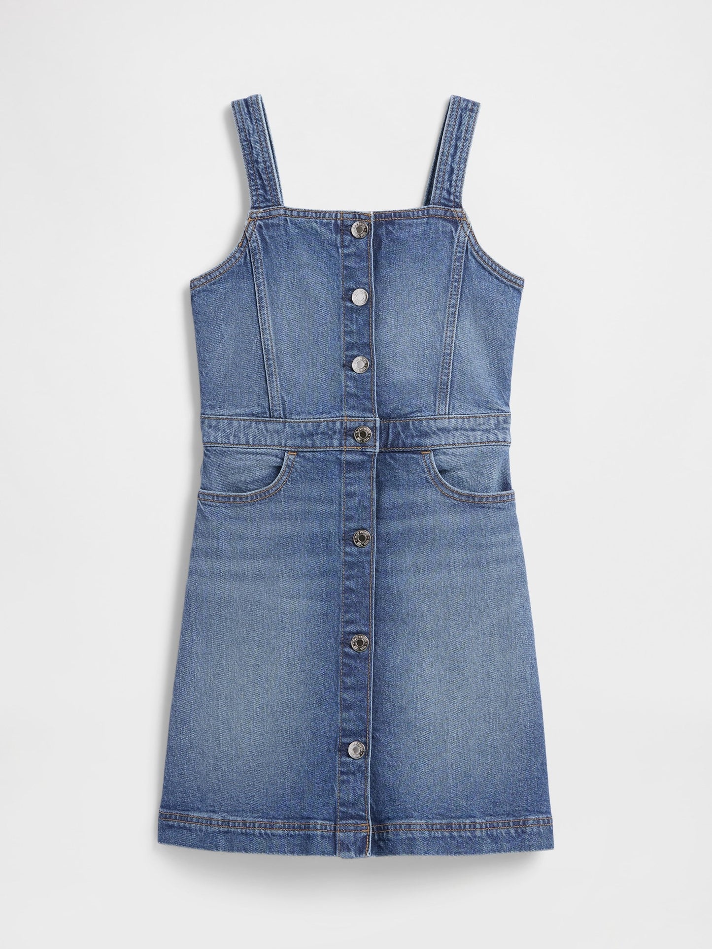 Lacivert Denim Salopet
