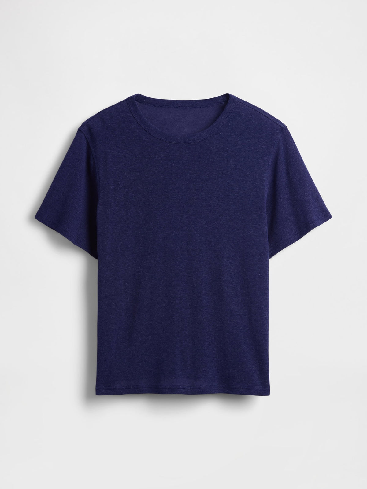 Pembe Keten Karışımlı Relaxed T-shirt