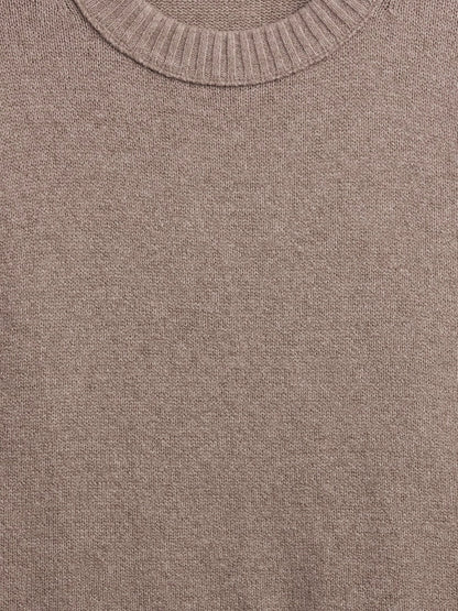Açık Pembe Cashsoft Relaxed Crewneck Kazak