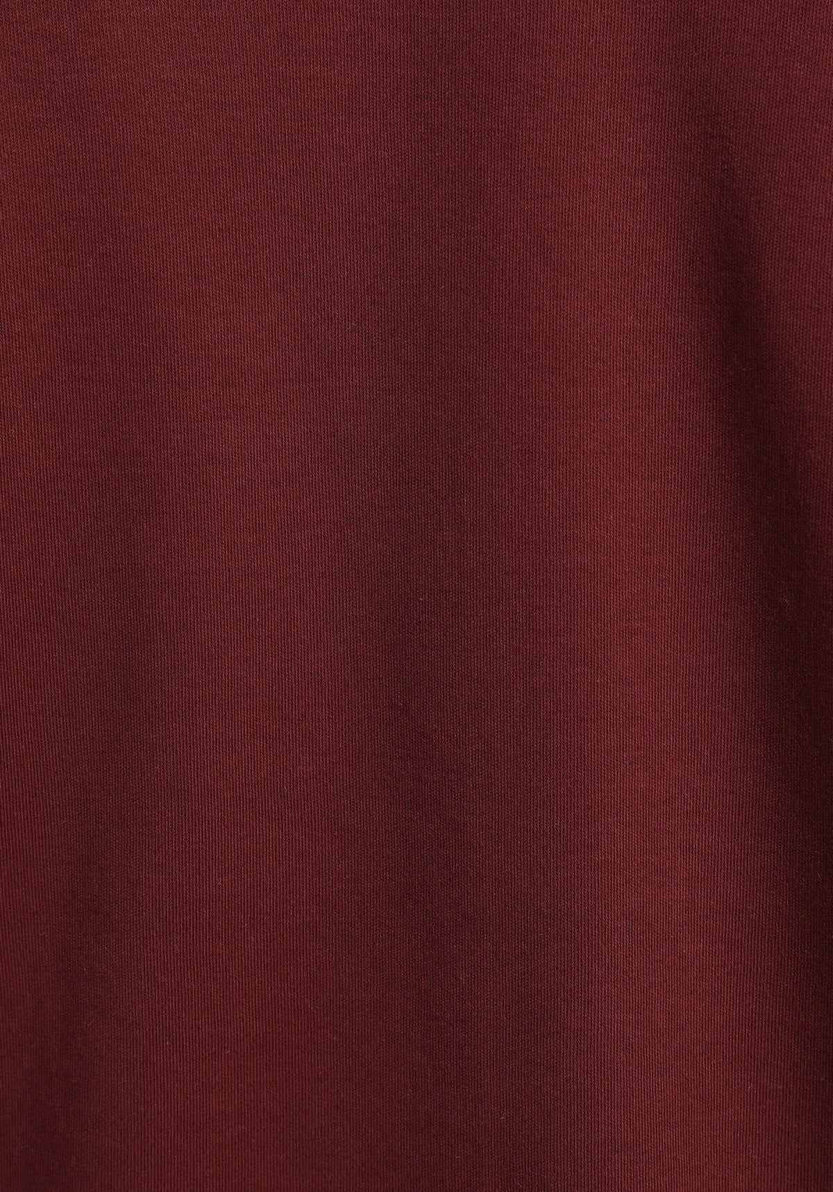 Regular Fit Yuvarlak Yaka Düz Kadın Bordo Kısa Kol Tişört